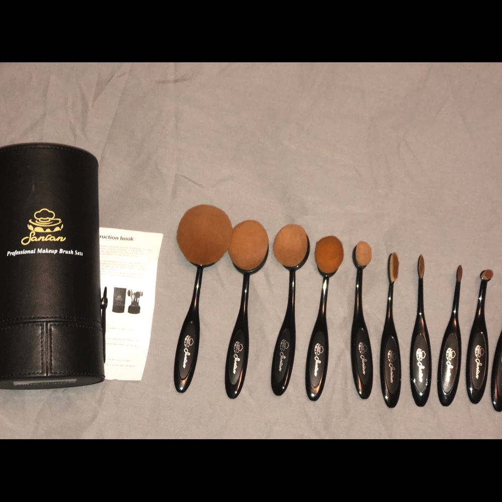 10 Piece Makeup Brush Set